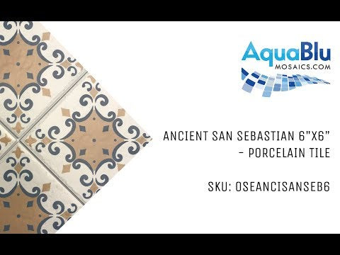 San Sebastian, 6" x 6" - Porcelain Pool Tile