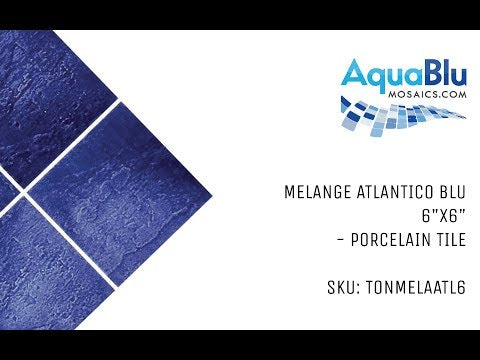 Atlantico Blue Cobalto, 6" x 6" - Porcelain Pool Tile