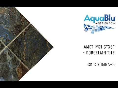 Amethyst, 6" x 6" - Porcelain Pool Tile