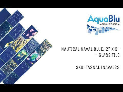 Naval Blue, 2" x 3" - Glass Tile
