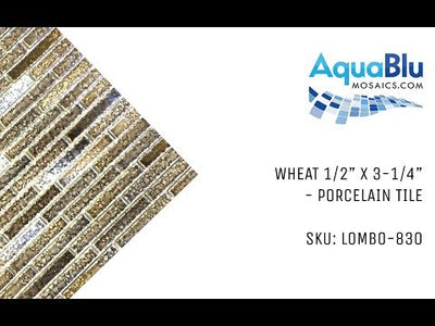 Wheat, 1/2" x 3-1/4" - Porcelain Pool Tile