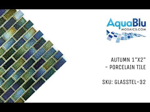 Autumn, 7/8" x 1-7/8" - Porcelain Pool Tile