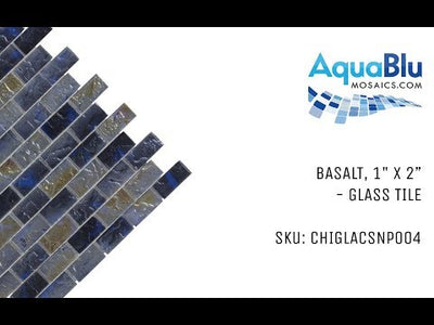 Basalt, 1" x 2" - Glass Tile