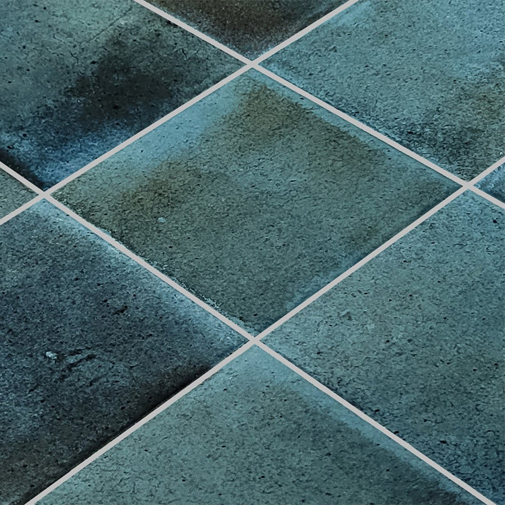 Prussian Blue Field, 6" x 6" Porcelain Tile | Artistry in Mosaics