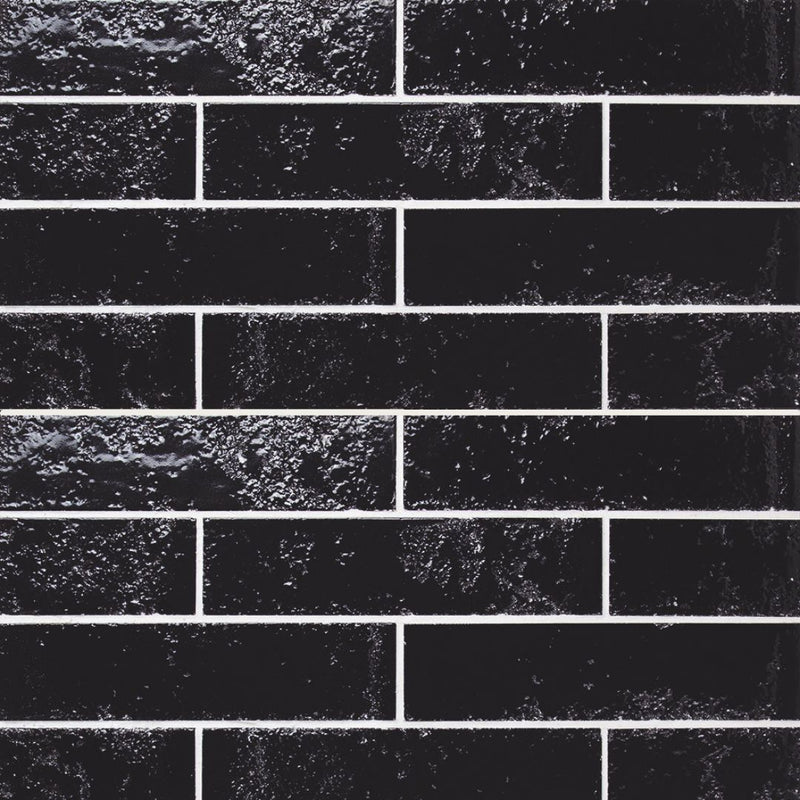 Pukka Midnight, 2.5" x 10" Ceramic Tile | Kitchen Backsplash Tile