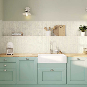 Pukka Rice Cream, 2.5" x 10" Ceramic Tile | Kitchen Backsplash Tile