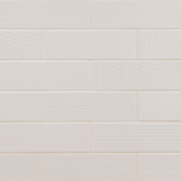 Pure 3D Mix, 4" x 12" Ceramic Tile | Kitchen Backsplash Tile by MSI
