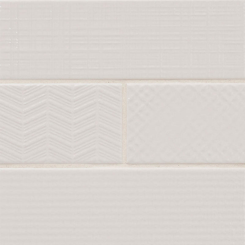Pure 3D Mix, 4" x 12" Ceramic Tile | Kitchen Backsplash Tile by MSI