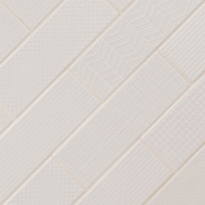 Pure 3D Mix, 4" x 12" Ceramic Tile | Kitchen Backsplash Tile by MSI