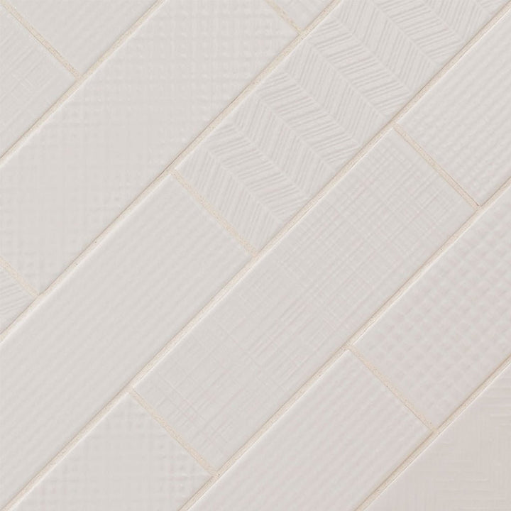 Pure 3D Mix, 4" x 12" Ceramic Tile | Kitchen Backsplash Tile by MSI