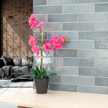 Renzo Denim, 3" x 12" | Ceramic Tile for Kitchens and Bathrooms