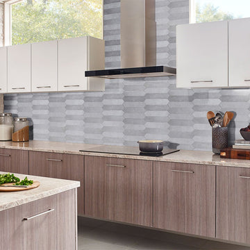 Renzo Sterling Pickett 2.5" x 13" | Kitchen Backsplash & Wall Tile