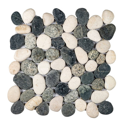 Salt and Pepper, Pebble Tile | Pebbles Mosaics | Natural Stone