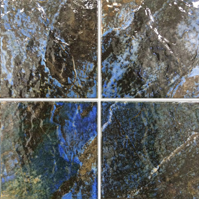 Sapphire, 6" x 6" Porcelain Tile | YOMBA-6 | Fujiwa Pool Tile