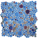 Sapphire Splash, Mixed Pebble - Glass Tile