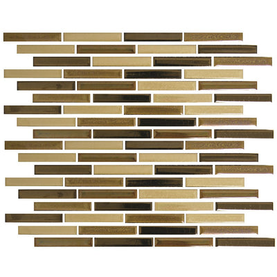 Sepia, 1/2" x 3-1/4" | LOMBO-883 | Fujiwa Porcelain Pool Tile