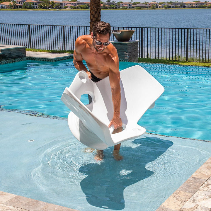 Shayz In-Pool Lounger With Cupholders | Luxury Pool Lounge Chair