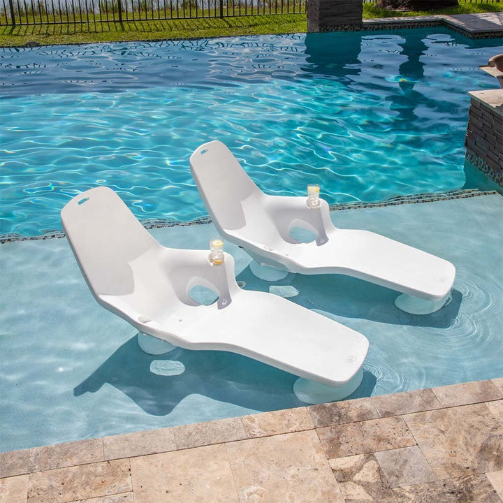 Shayz In-Pool Lounger With Cupholders | Luxury Pool Lounge Chair