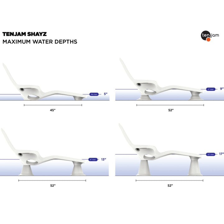 Shayz In-Pool Lounger With Optional Risers | Luxury Pool Lounge Chair