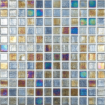 Shell Deep Slip Resistant, 1" x 1" Glass Tile | Vidrepur Mosaic Tile