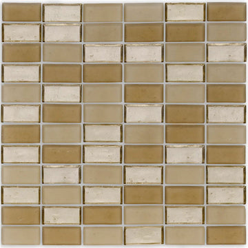 Shore, 1" x 2" Glass Mosaic Tile | E12SHORXXS | American Glass Mosaics
