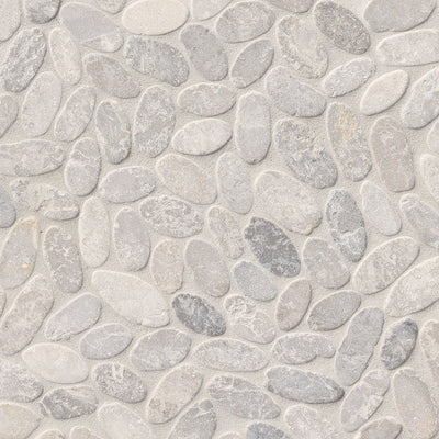 Sliced Ash, Pebble Tile | MSI Natural Stone Tile | SMOT-PEB-ASH