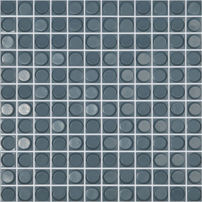 Smokey Matte Blue, 1" x 1" - Glass Tile