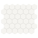 Soho Canvas White, 2" Hexagon - Ceramic Tile