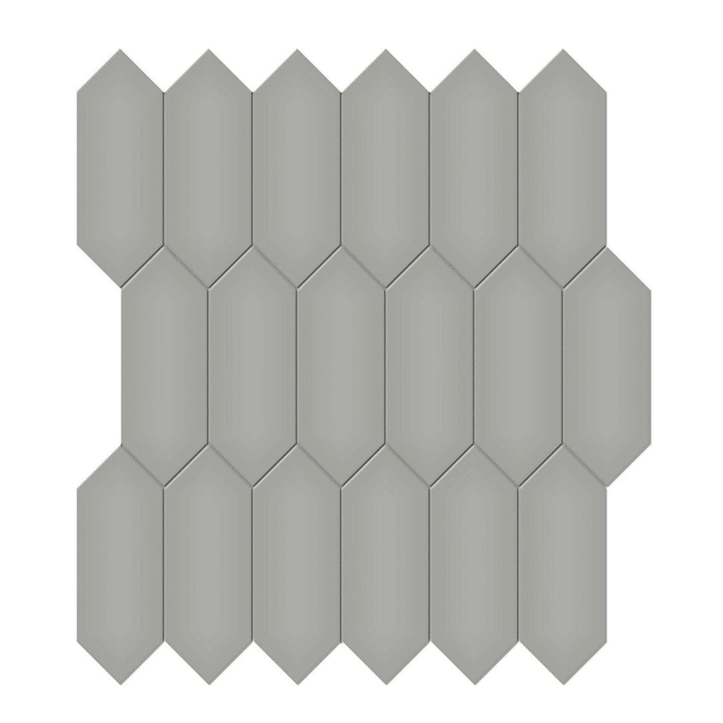 Soho Cement Chic Glossy, 2" x 5" Picket | Ceramic Wall & Floor Tile