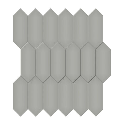 Soho Cement Chic Glossy, 2" x 5" Picket | Ceramic Wall & Floor Tile