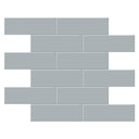 Soho Cloud Blue Matte Brick, 2" x 6" - Ceramic Tile