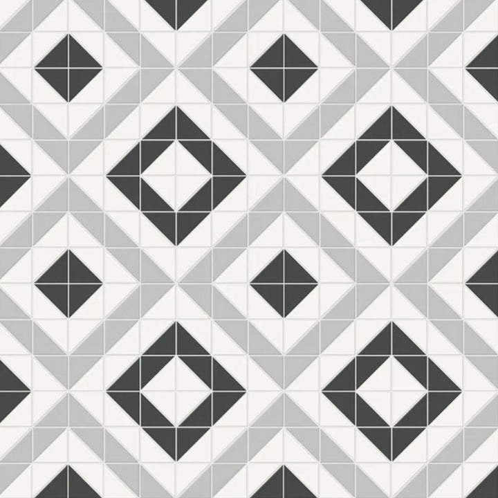Soho Cubic Midnight Blend Ceramic Tile | Backsplash & Floor Tile
