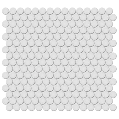 Soho Gallery Grey Glossy, Penny Round | Ceramic Kitchen & Bath Tile