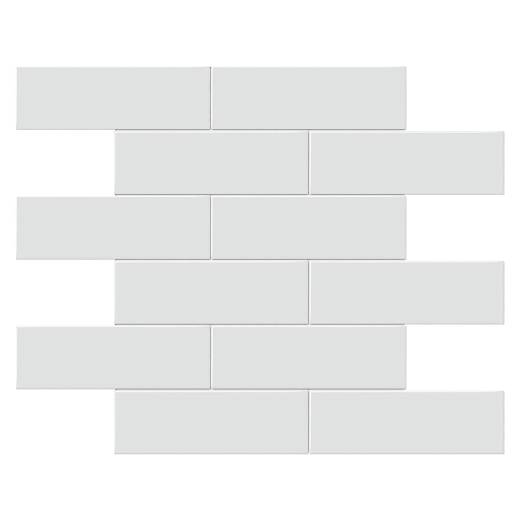 Soho Gallery Gray Matte Brick, 2" x 6" - Ceramic Tile for Kitchen Backsplashes