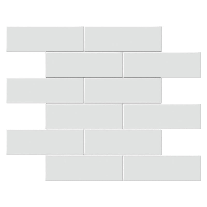 Soho Gallery Gray Matte Brick, 2" x 6" - Ceramic Tile for Kitchen Backsplashes