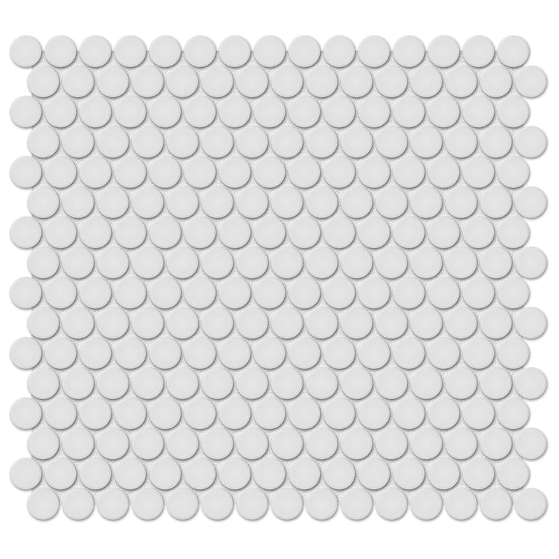 Soho Gallery Grey Matte, Penny Round | Ceramic Kitchen & Bathroom Tile