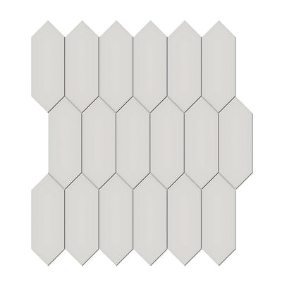 Soho Halo Grey Matte, 2" x 5" Picket | Ceramic Backsplash & Floor Tile