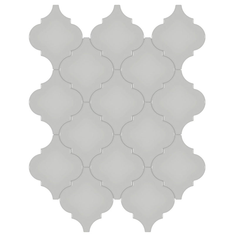 Soho Loft Grey, Arabesque | Ceramic Bathroom & Backsplash Tile
