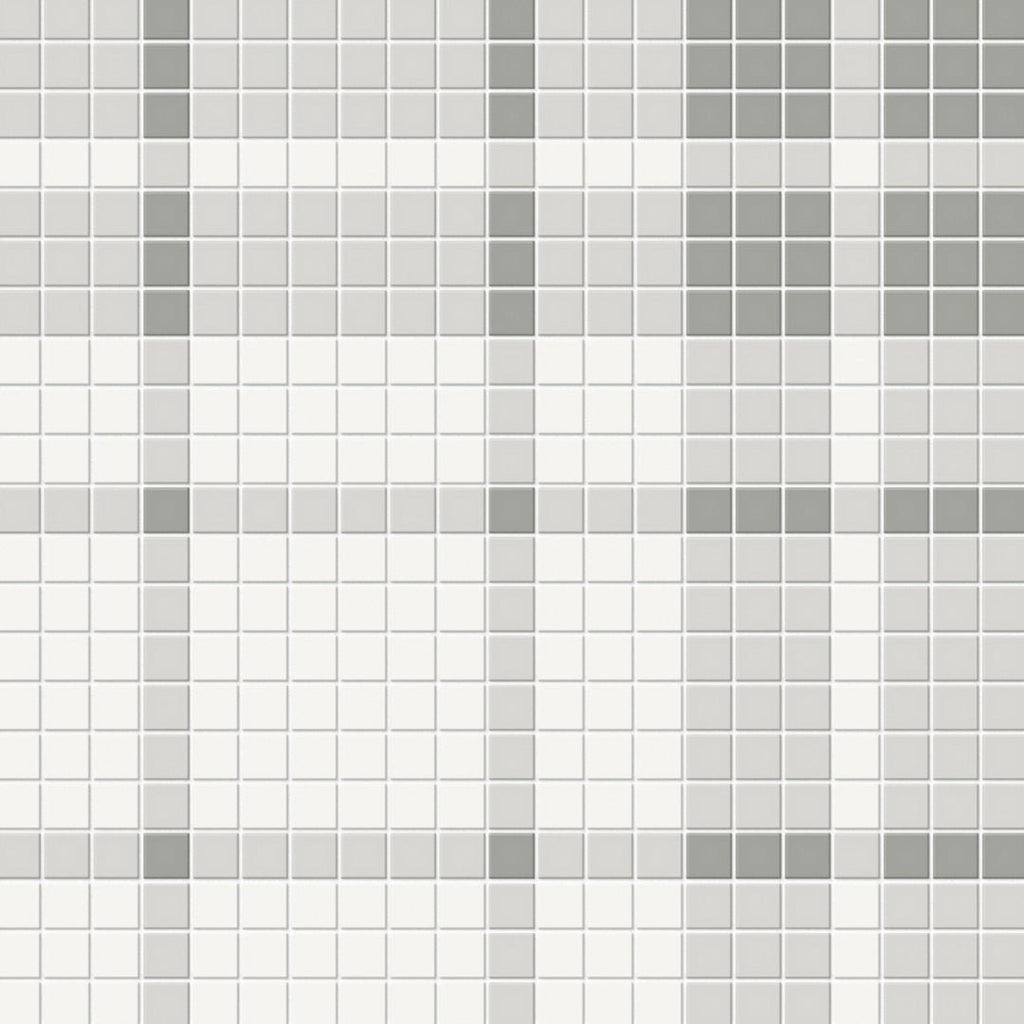 Soho Plaid Evening Blend, Mosaic | Ceramic Wall & Floor Tile by Tesoro