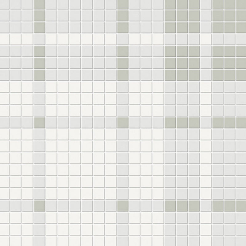 Soho Plaid Morning Blend, Mosaic | Ceramic Wall & Floor Tile by Tesoro