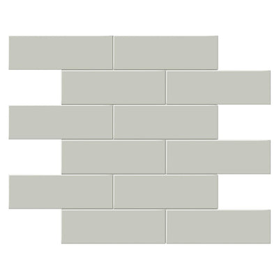 Soho Soft Sage Matte Brick, 2" x 6" - Ceramic Tile for Kitchen Backsplashes