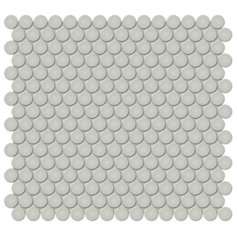 Soho Soft Sage Matte, Penny Round | Ceramic Kitchen & Bathroom Tile