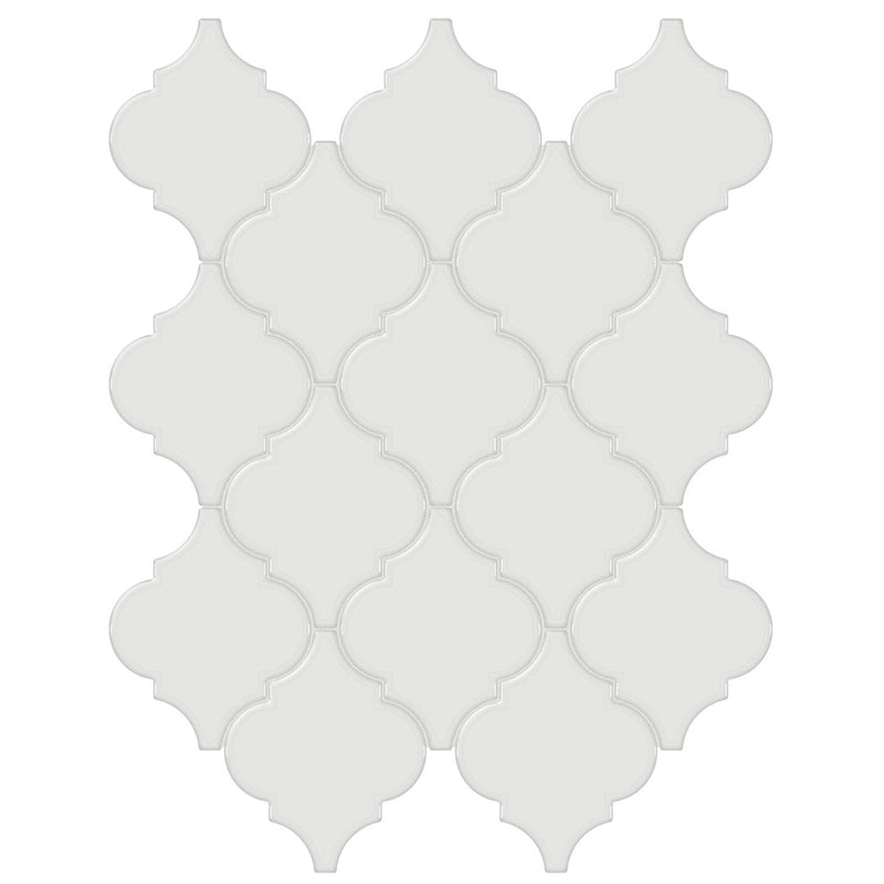 Soho Vintage Grey, Arabesque | Ceramic Bathroom & Backsplash Tile