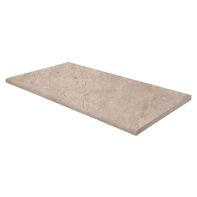 Soreno Taupe, 13" x 24" | 2CM Eased Porcelain Pool Coping by MSI