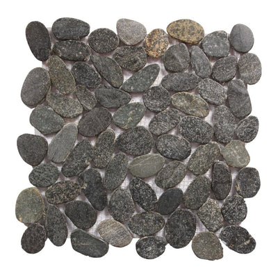 Speckle Grey Pebble Tile | Shaved Pebbles Series | Natural Stone