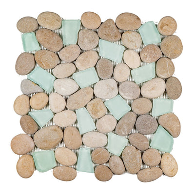 Spring Brook, Pebble Tile | Sea Glass Series | Natural Stone Mosaics