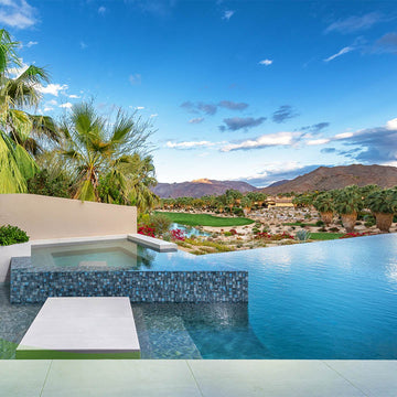 Steel Blue Gray, Mixed Mosaic Tile | GW8M2348B9 | Glass Pool Tile