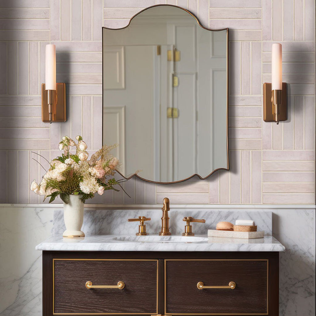 Stella Blush, 2" x 10" Ceramic Tile | Bathroom & Kitchen Tile