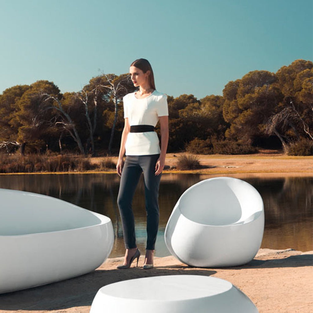 Stone Lounge Chair | Modern Patio Furniture