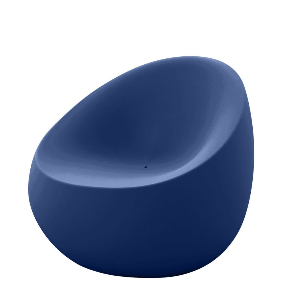 Stone Lounge Chair | Modern Patio Furniture by Vondom - Notte Blue